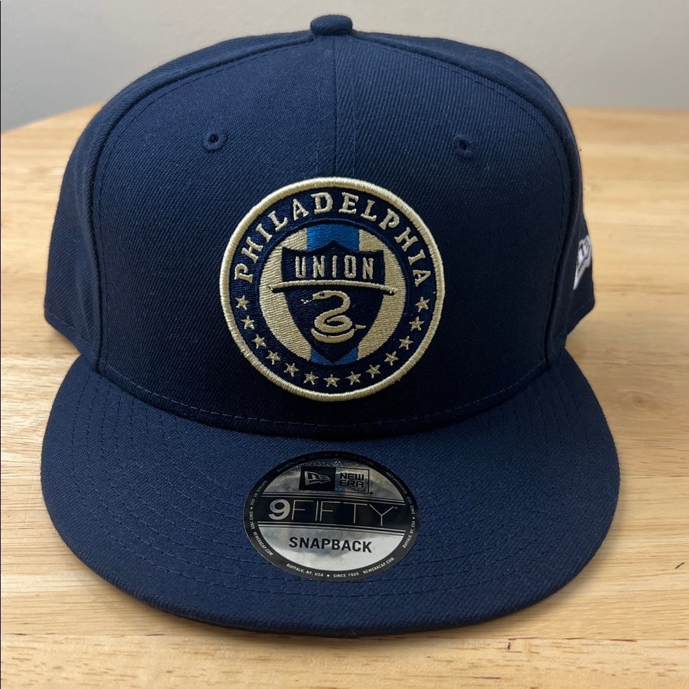 Navy blue Philadelphia Union soccer MLS New Era Polyester Baseball Cap a frame